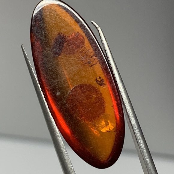 Amber 4.63 Cts Natural Orange Red Color Baltic Gemstone Cabochon for Jewelry - Picture 10 of 17